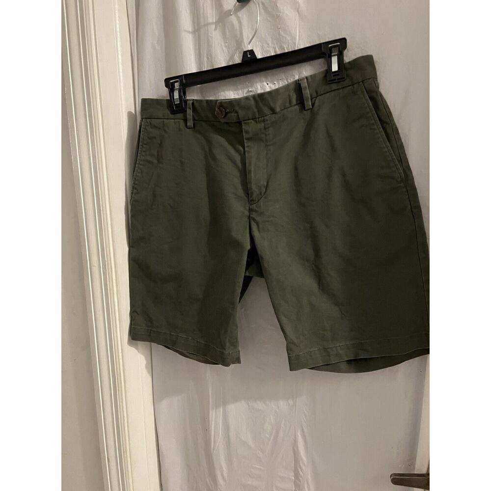 Reiss Khaki Flat Front Men's Shorts